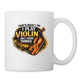 Cadeau pour le violoniste - Mug blanc - blanc - Droite