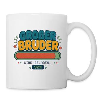 Großer Bruder wird geladen 90% - Tasse - Weiß - Rechts