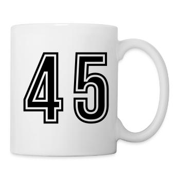 45 Number symbol - Mug - white - Right
