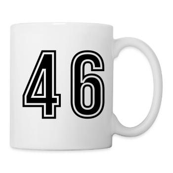 46 Number Symbol - Mug - white - Right