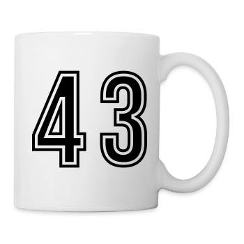 43 Number symbol - Mug - white - Right