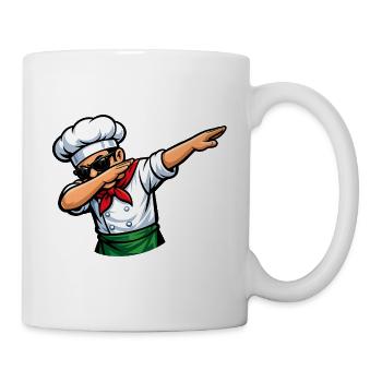 Dabping de la pizzaiole italienne - Mug blanc - blanc - Droite