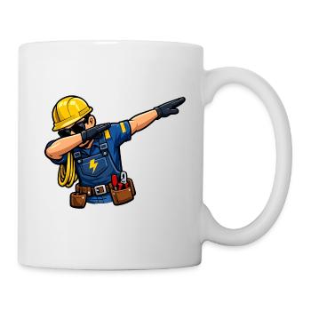 Dabbing Electrician - Mug - white - Right