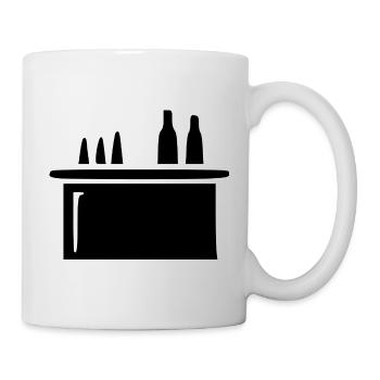 Bar Tresen Cocktailbar Gastronomie Geschenk Barkee - Tasse - Weiß - Rechts