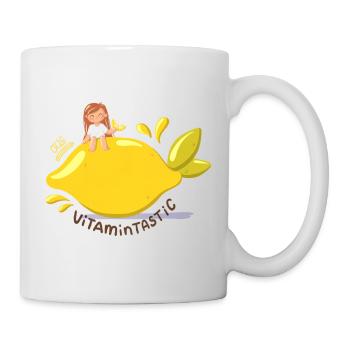 Vitamintastic Zitronen Girl - Tasse - Weiß - Rechts