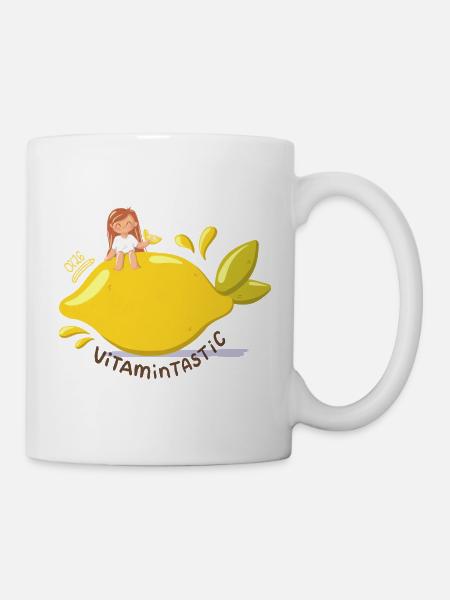Vitamintastic Zitronen Girl - Tasse - Weiß