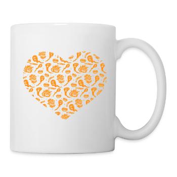 Halloween Heart with Halloween Party - Tasse - Weiß - Rechts