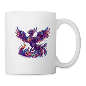 Phénix en couleur - Mug blanc - blanc - Droite