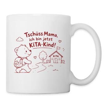KITA-Abenteuer mit Teddy - Tasse - Weiß - Rechts