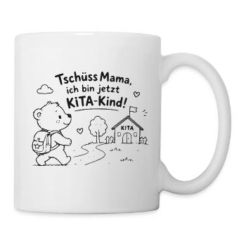 Kita Abschied Abenteuer Bär - Tasse - Weiß - Rechts