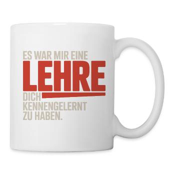 Lehre Dich Kennenzulernen Ex Freund Trennung Ex - Tasse - Weiß - Rechts