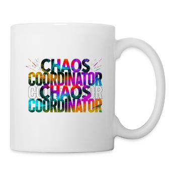 Chaos Coordinator Rainbow Color Saying - Mug - white - Right