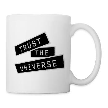 Trust The Universe Spiritual Universe Quote Logo - Mug - white - Right