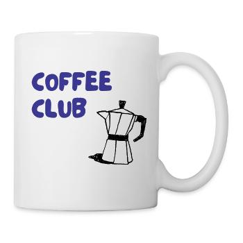 Coffee Club Mokka Illustration - Tasse - Weiß - Rechts