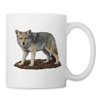 Garde du Loup sur les Rochers - Mug blanc - blanc - Droite