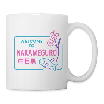 Welcome to Nakameguro - Mug blanc - blanc - Droite