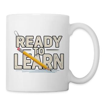 Schülermotivation – Bereit zum Lernen - Tasse - Weiß - Rechts