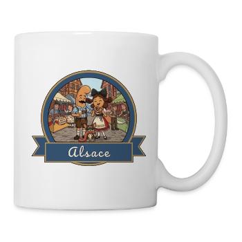 Kek & Ina en Alsace - Mug blanc - blanc - Droite