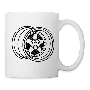 Felge - Tasse - Weiß - Rechts