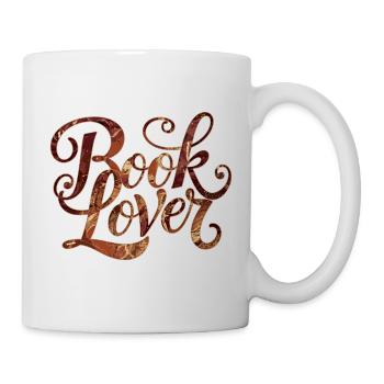 Book Lover Reading Books Typography - Mug - white - Right