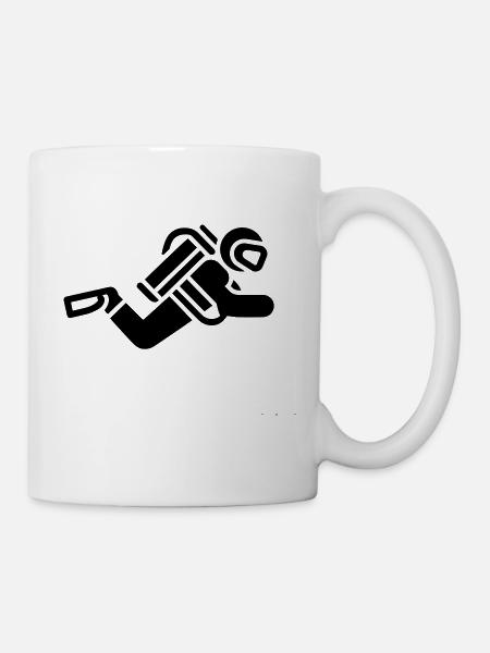 tauchen - Tasse - Weiß