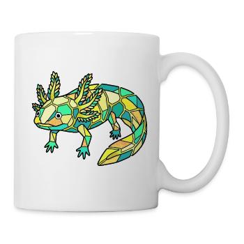 Geometric Axolotl Mosaic - Mug - white - Right