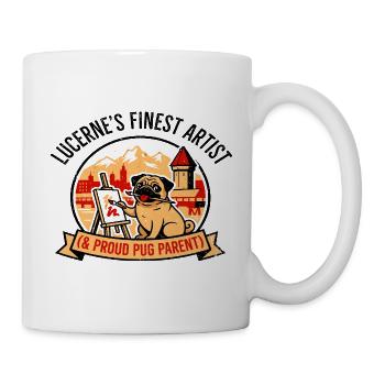 Artist Lucerne Art And Pug Parent Apparel - Mug - white - Right