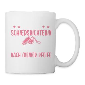 Schiedsrichterin Alle tanzen nach meiner Pfeife - Tasse - Weiß - Rechts