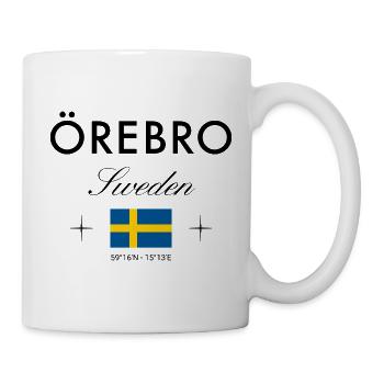 Örebro Sweden Coordinates Travel Souvenir - Mug - white - Right