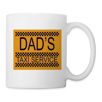 Dad's taxi service - Mug - white - Right