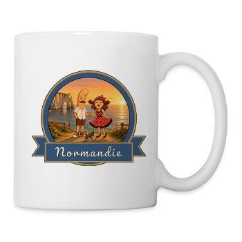 Kek & Ina en Normandie - Souvenir de France - Mug blanc - blanc - Droite
