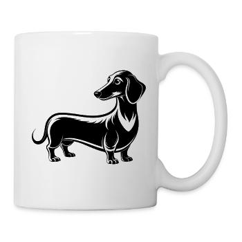 Extra Long Daschund - Mug - white - Right
