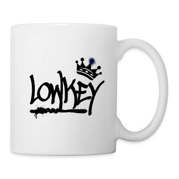 Discret Graffiti Tag Krone Hip Hop (noir) - Mug blanc - blanc - Droite
