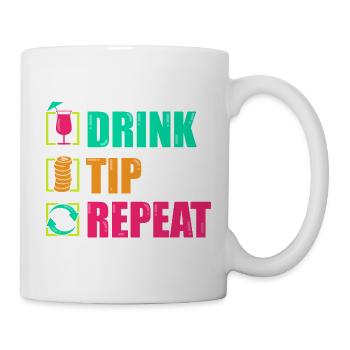 Serveur Barman Barchef - Mug blanc - blanc - Droite