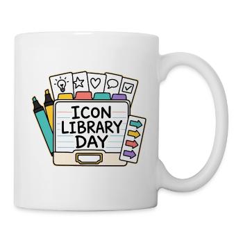 ICON LIBRARY DAY - Mug - white - Right