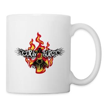 Corax Burger Flaming Bird Tee - Tasse - Weiß - Rechts