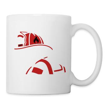 Graphique du profil du chien de sauvetage - Mug blanc - blanc - Droite