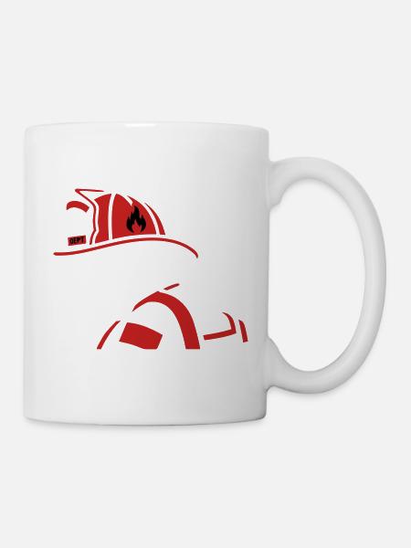 Rettungshund Profil Grafik - Tasse - Weiß