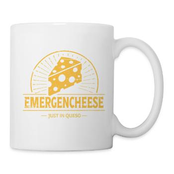 EmergenCheese Sunburst-Käse-Design - Tasse - Weiß - Rechts