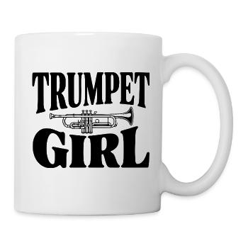 Trompetenmädchen - Tasse - Weiß - Rechts