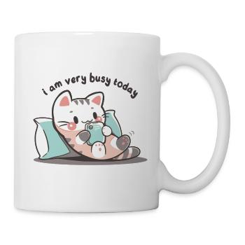 Ich bin heute sehr beschäftigt - Tasse - Weiß - Rechts