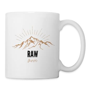 Bergkette Sonnenaufgang Move - Tasse - Weiß - Rechts