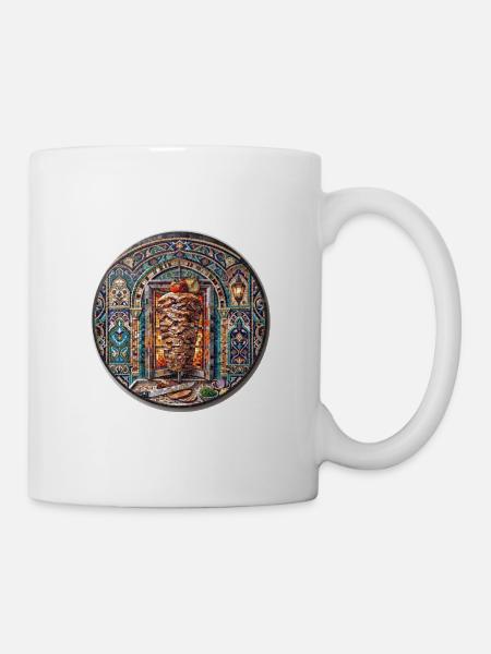 Döner Mosaik - Tasse - Weiß