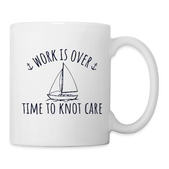 Retirement Sailing Time To Knot Care - Tasse - Weiß - Rechts
