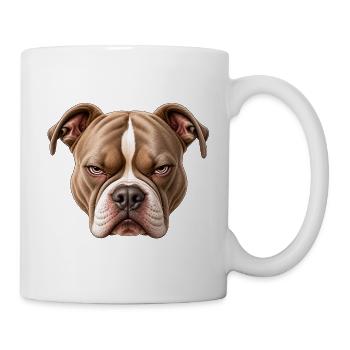 Statement bulldog Kopf  - Tasse - Weiß - Rechts