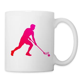 Die Floorballspieler und Floorball passen zusammen - Tasse - Weiß - Rechts