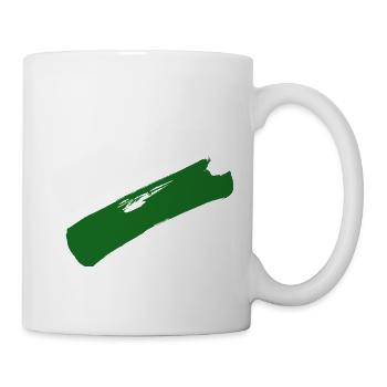 Sachsen Flagge - Pinselstriche - Tasse - Weiß - Rechts