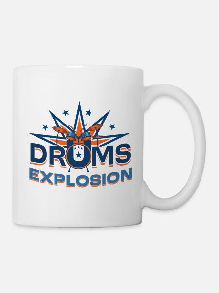Drums Explosion Patriot Logo - Tasse - Weiß