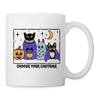 Niedliche Halloween Kostümparty  - Tasse - Weiß - Rechts