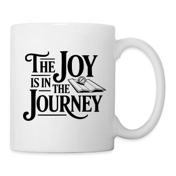 Die Freude liegt in der Reise - Tasse - Weiß - Rechts